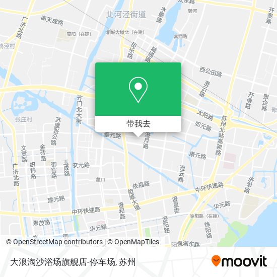 大浪淘沙浴场旗舰店-停车场地图