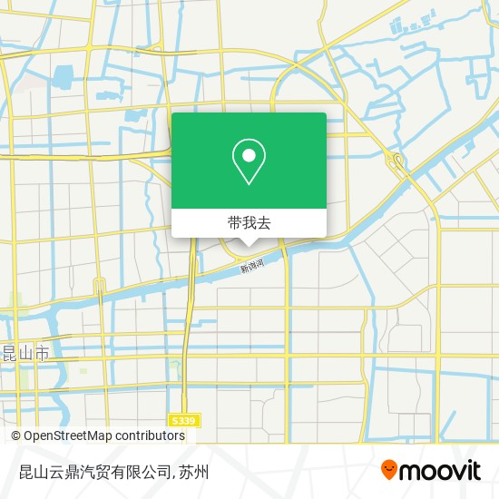 昆山云鼎汽贸有限公司地图