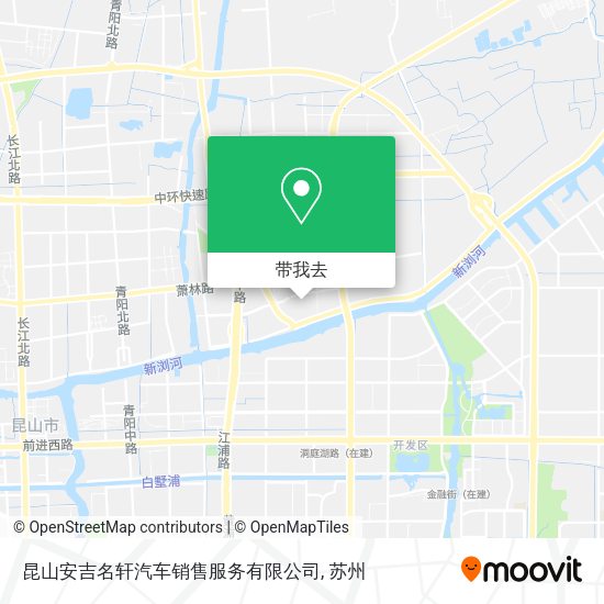 昆山安吉名轩汽车销售服务有限公司地图