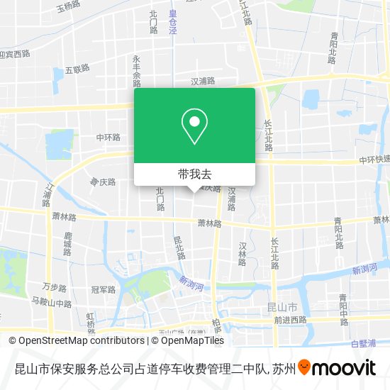 昆山市保安服务总公司占道停车收费管理二中队地图