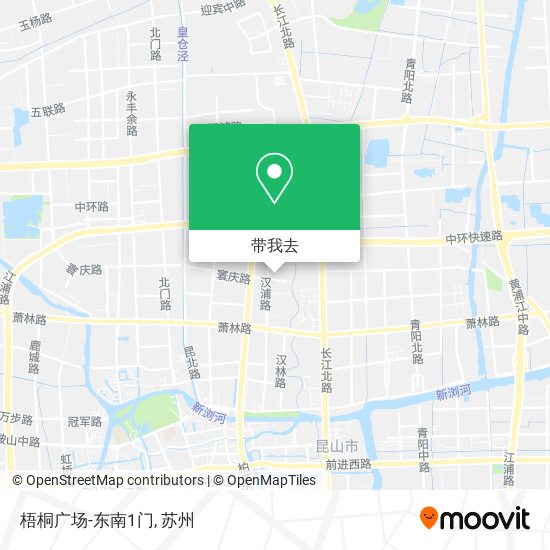 梧桐广场-东南1门地图