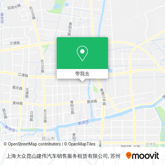 上海大众昆山建伟汽车销售服务租赁有限公司地图