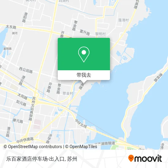 乐百家酒店停车场-出入口地图