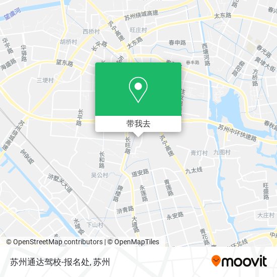 苏州通达驾校-报名处地图