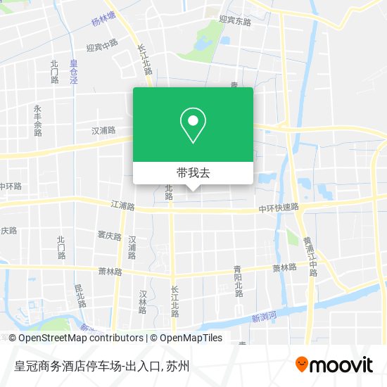 皇冠商务酒店停车场-出入口地图