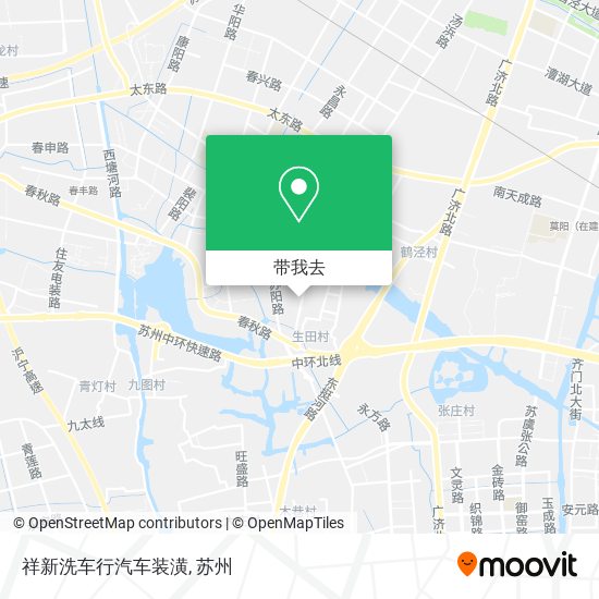 祥新洗车行汽车装潢地图