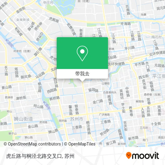 虎丘路与桐泾北路交叉口地图