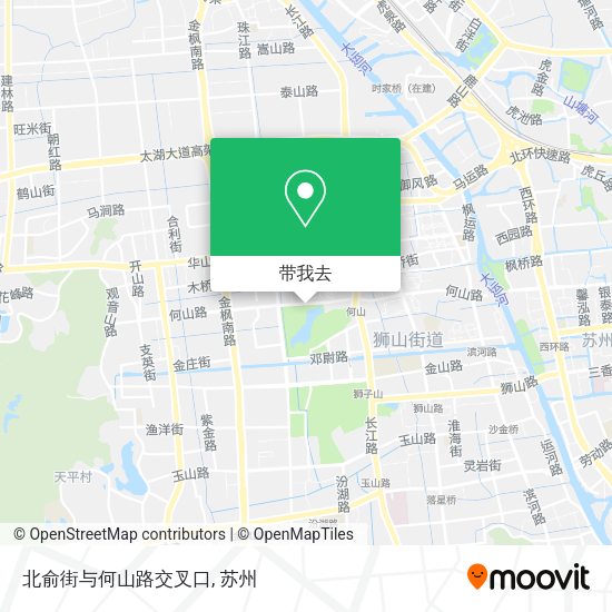 北俞街与何山路交叉口地图