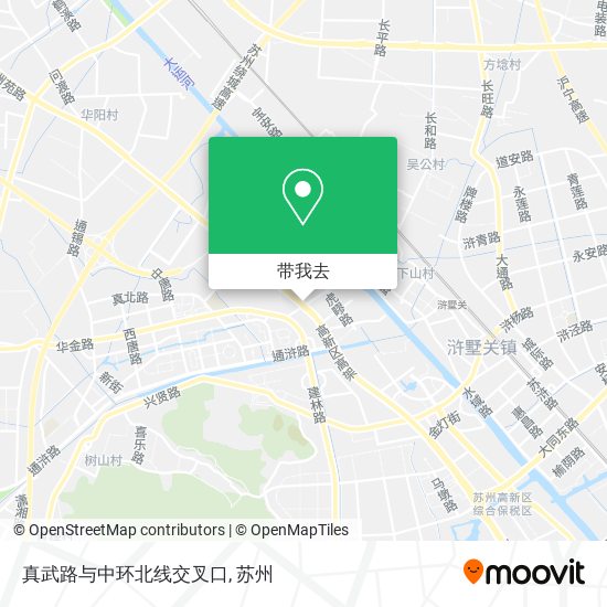 真武路与中环北线交叉口地图