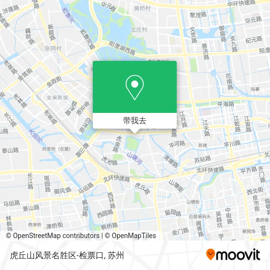 虎丘山风景名胜区-检票口地图