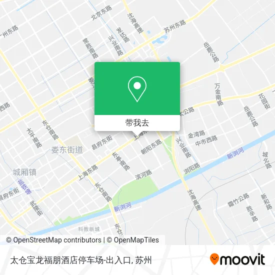 太仓宝龙福朋酒店停车场-出入口地图