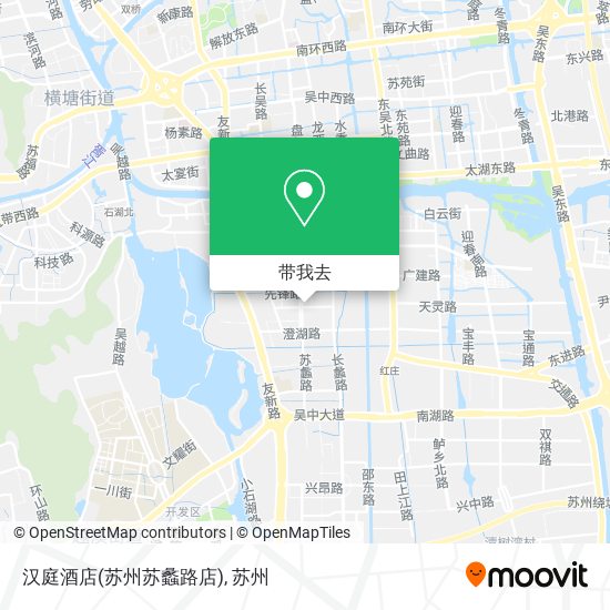 汉庭酒店(苏州苏蠡路店)地图