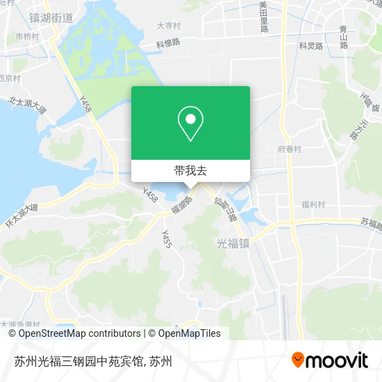 苏州光福三钢园中苑宾馆地图