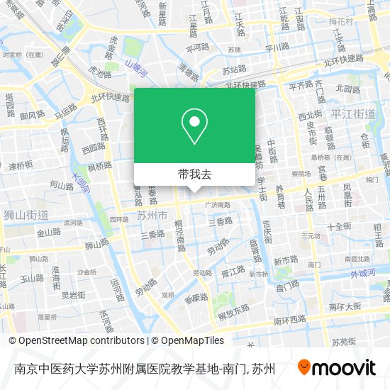 南京中医药大学苏州附属医院教学基地-南门地图