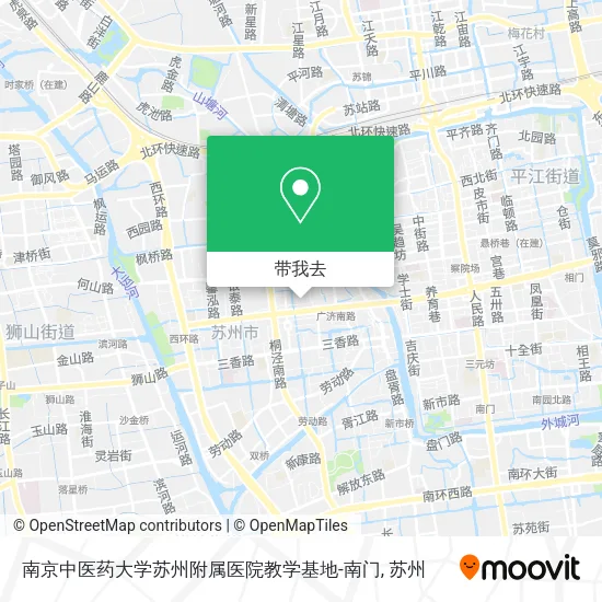 南京中医药大学苏州附属医院教学基地-南门地图