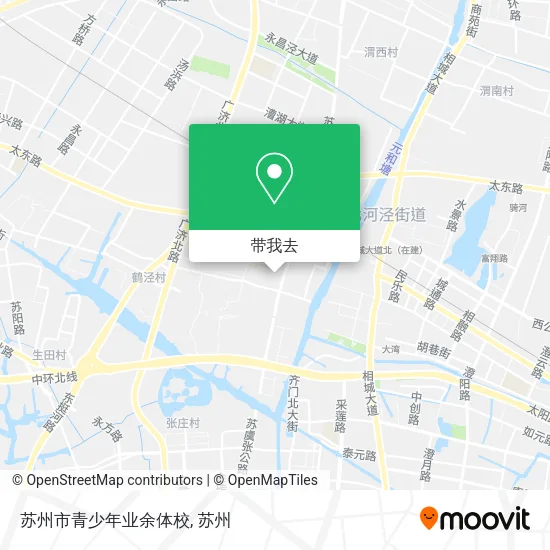 苏州市青少年业余体校地图