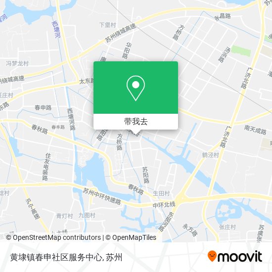 黄埭镇春申社区服务中心地图