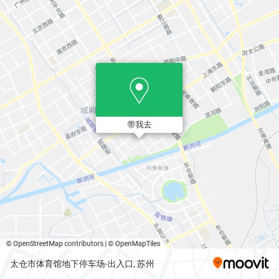 太仓市体育馆地下停车场-出入口地图