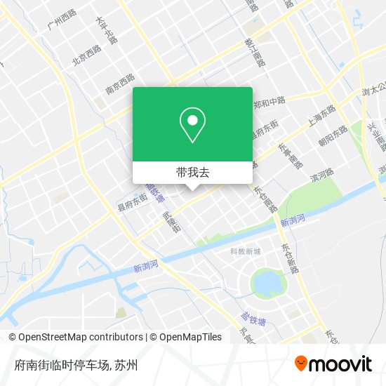 府南街临时停车场地图