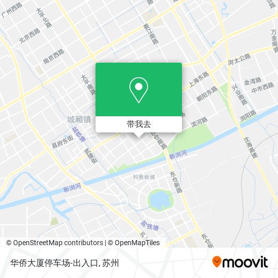 华侨大厦停车场-出入口地图