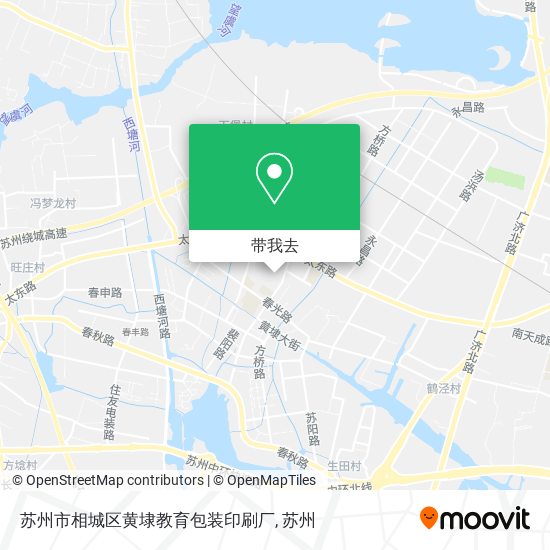 苏州市相城区黄埭教育包装印刷厂地图