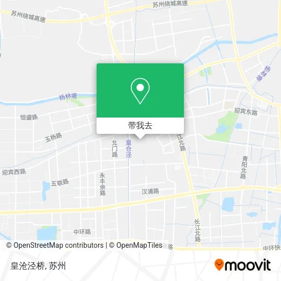 皇沧泾桥地图