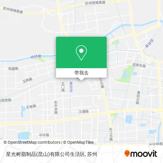 星光树脂制品(昆山)有限公司生活区地图