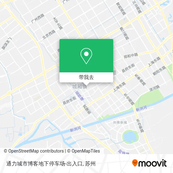 通力城市博客地下停车场-出入口地图