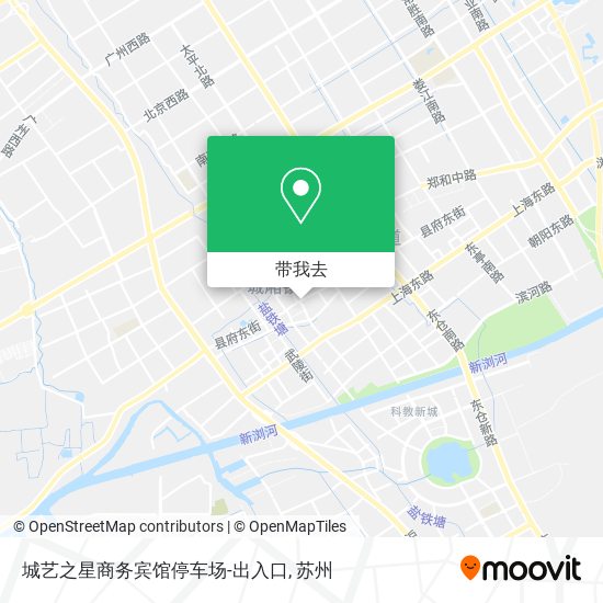 城艺之星商务宾馆停车场-出入口地图