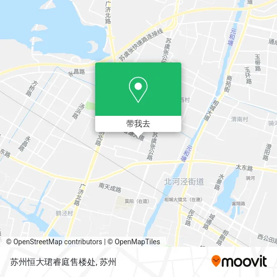 苏州恒大珺睿庭售楼处地图