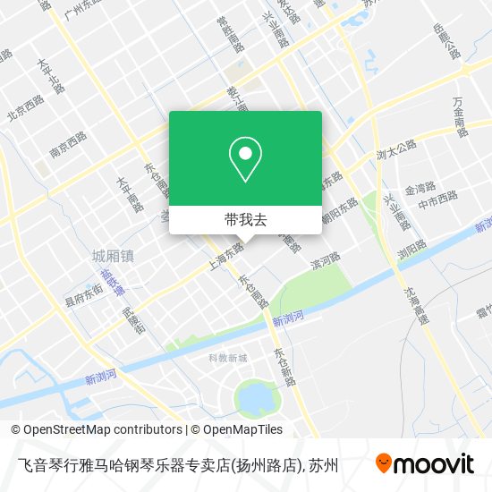飞音琴行雅马哈钢琴乐器专卖店(扬州路店)地图