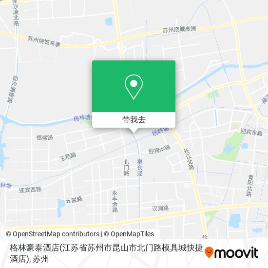 格林豪泰酒店(江苏省苏州市昆山市北门路模具城快捷酒店)地图