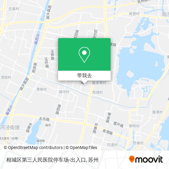 相城区第三人民医院停车场-出入口地图