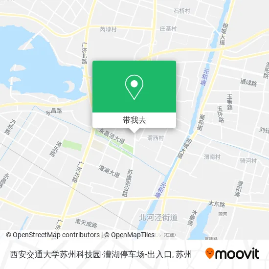西安交通大学苏州科技园·漕湖停车场-出入口地图
