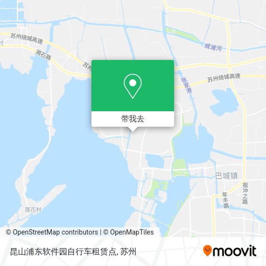 昆山浦东软件园自行车租赁点地图