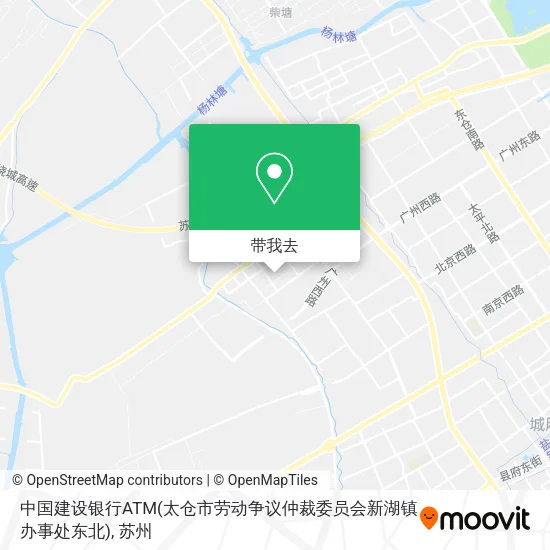 中国建设银行ATM(太仓市劳动争议仲裁委员会新湖镇办事处东北)地图