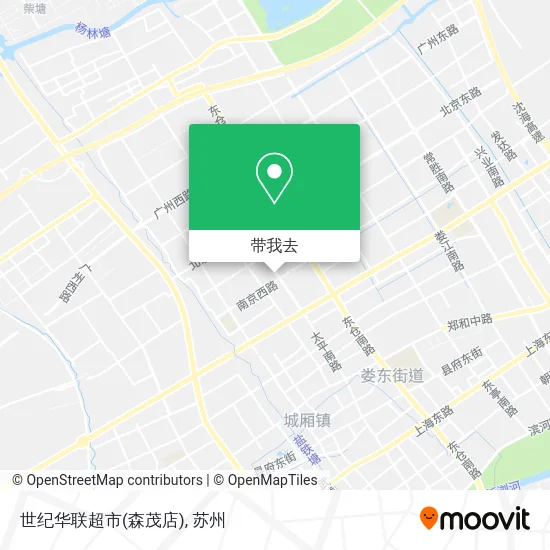 世纪华联超市(森茂店)地图