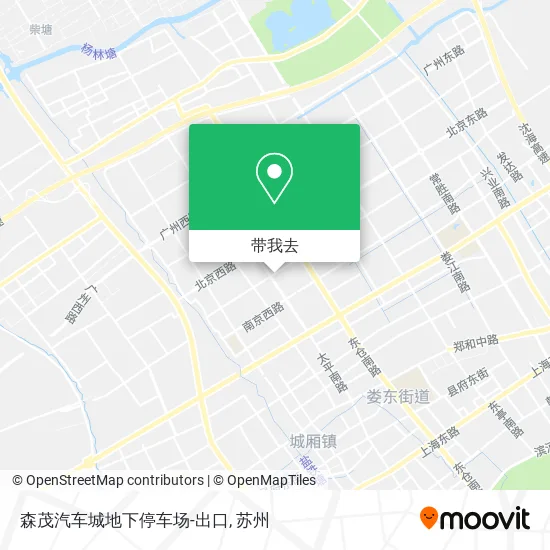 森茂汽车城地下停车场-出口地图