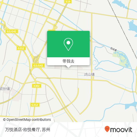 万悦酒店-欣悦餐厅地图