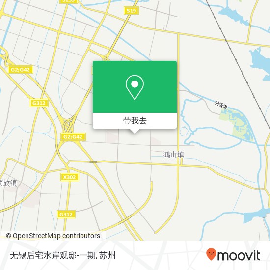 无锡后宅水岸观邸-一期地图