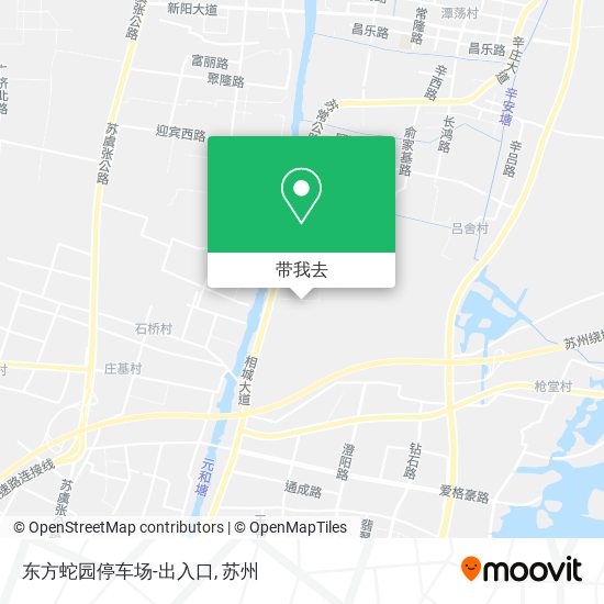东方蛇园停车场-出入口地图