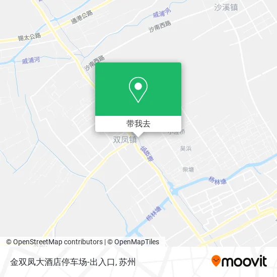 金双凤大酒店停车场-出入口地图