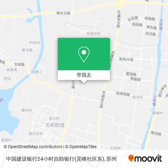 中国建设银行24小时自助银行(灵峰社区东)地图