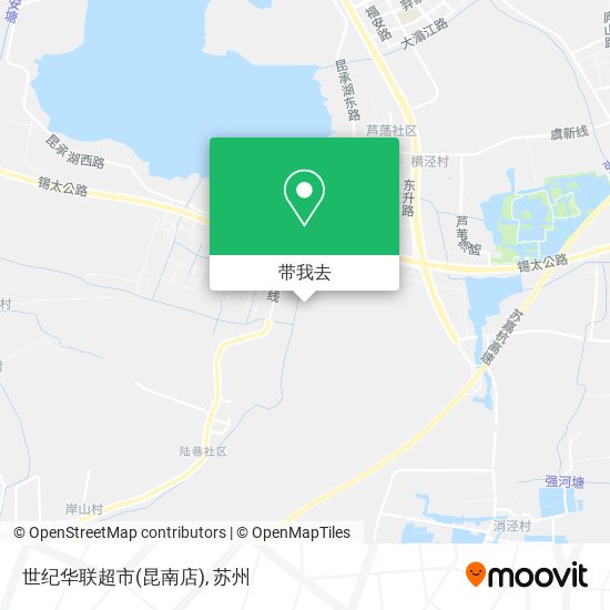 世纪华联超市(昆南店)地图