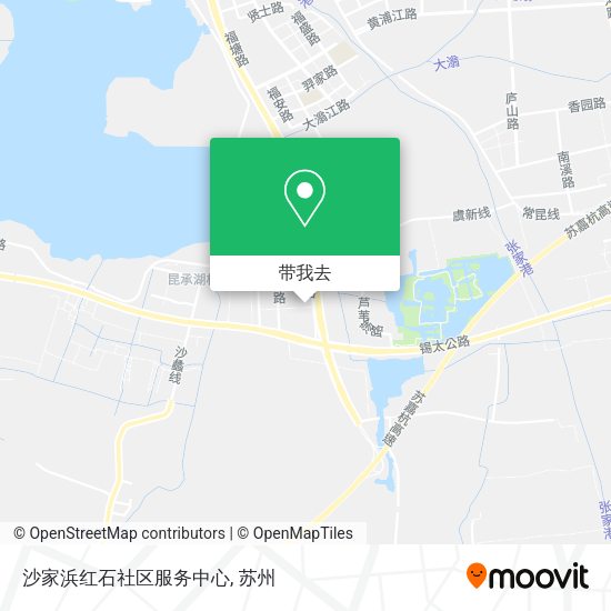沙家浜红石社区服务中心地图