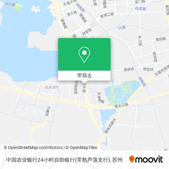 中国农业银行24小时自助银行(常熟芦荡支行)地图