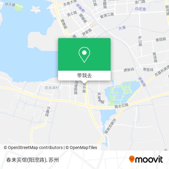 春来宾馆(阳澄路)地图