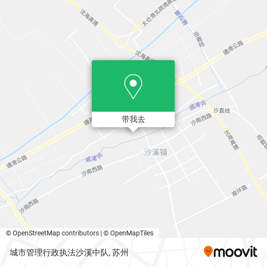 城市管理行政执法沙溪中队地图