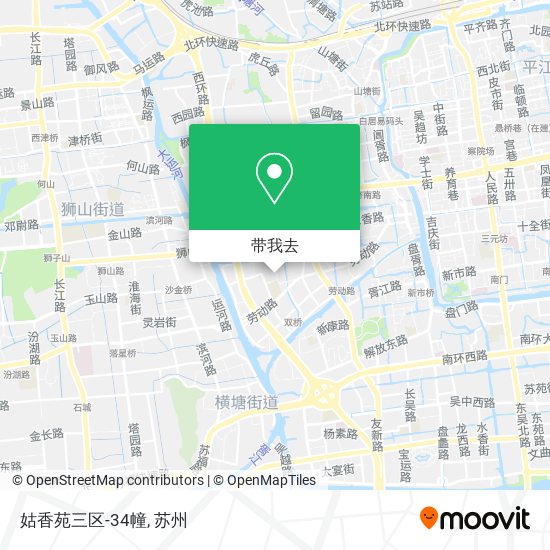 姑香苑三区-34幢地图