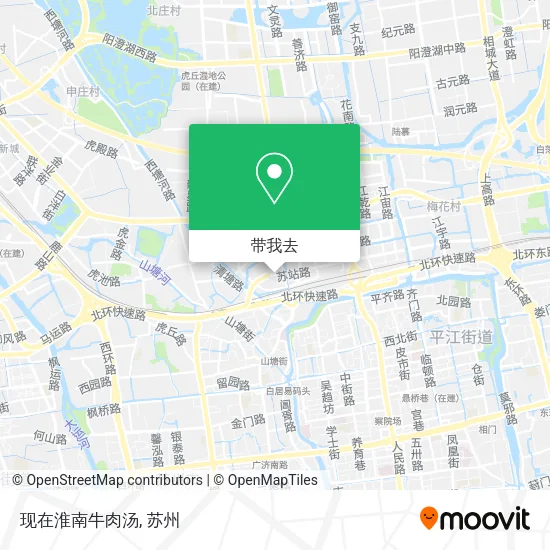 现在淮南牛肉汤地图